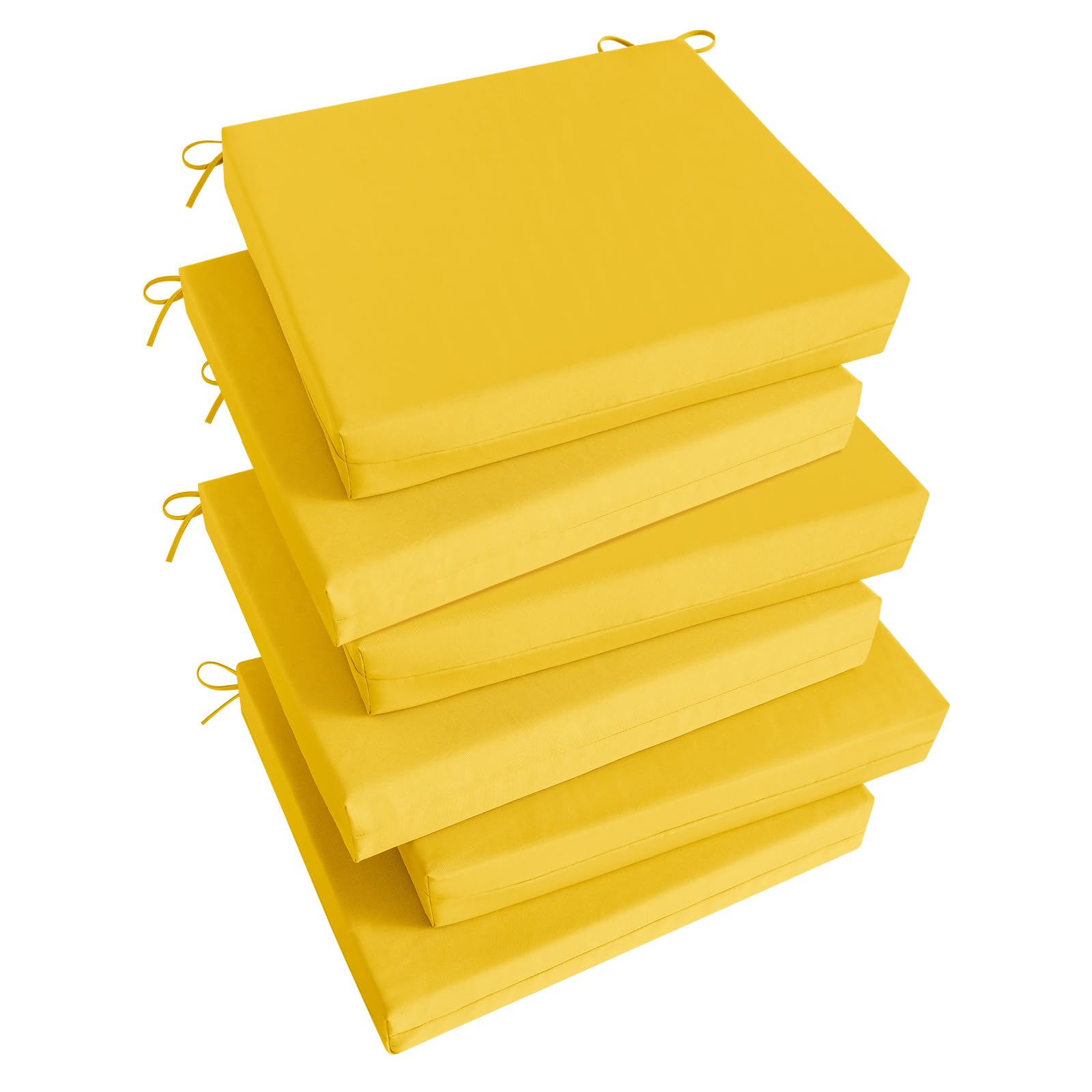 Basic Beyond Outdoor Chair Cushions Set of 6 in yellow