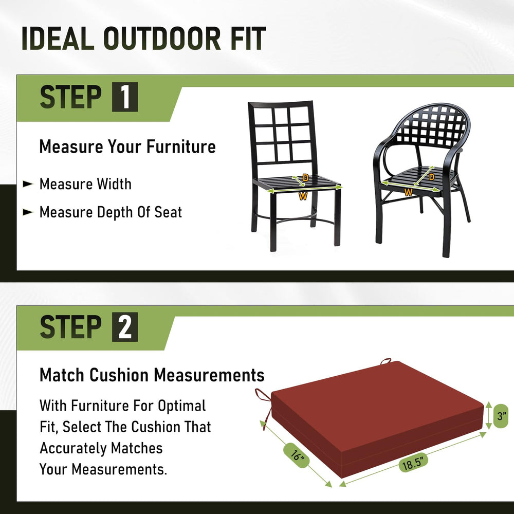 Basic Beyond Outdoor Chair Cushions Set of 6 packaging