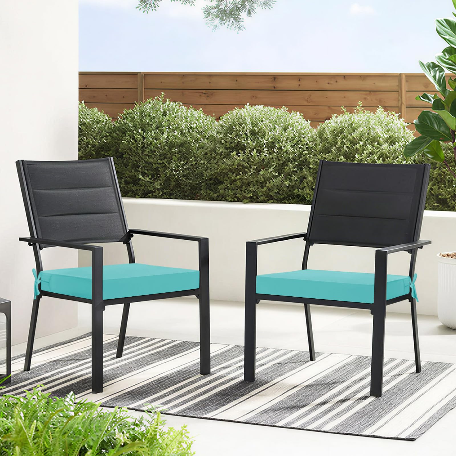 Basic Beyond Outdoor Chair Cushions square corner