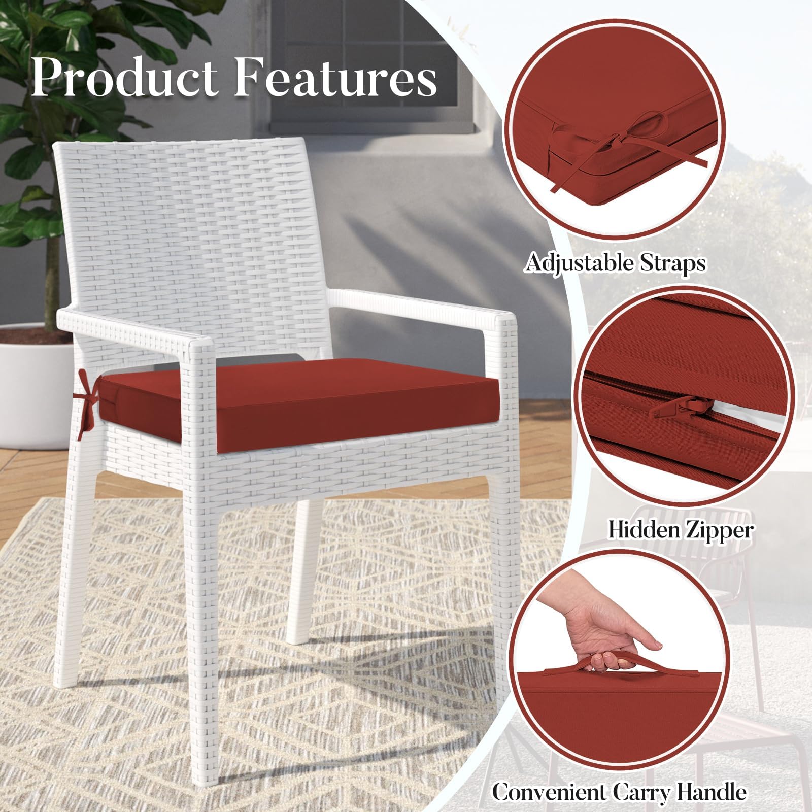 Basic Beyond outdoor cushions on patio furniture