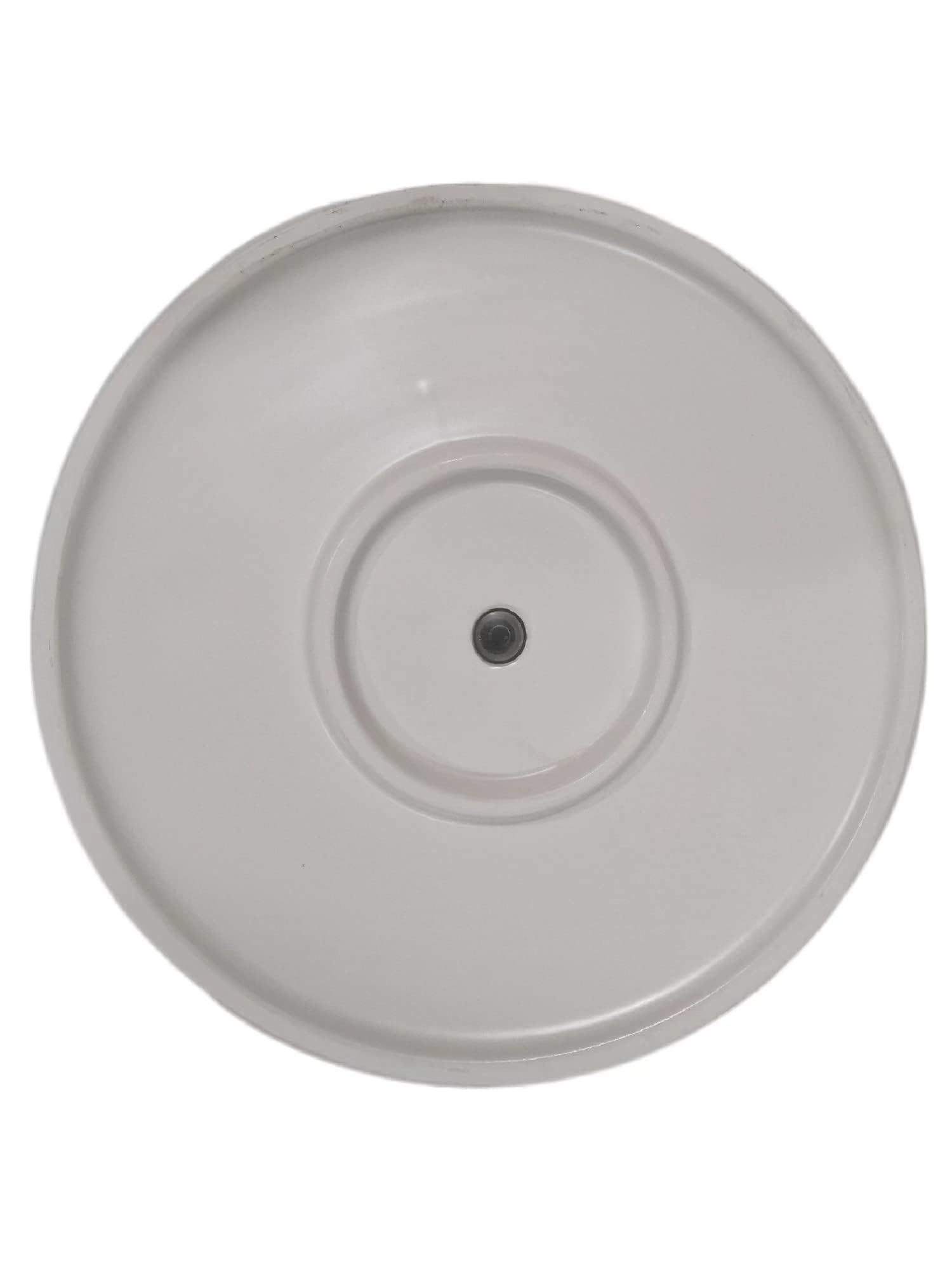 Basics fluted ceramic planter pot with drainage hole