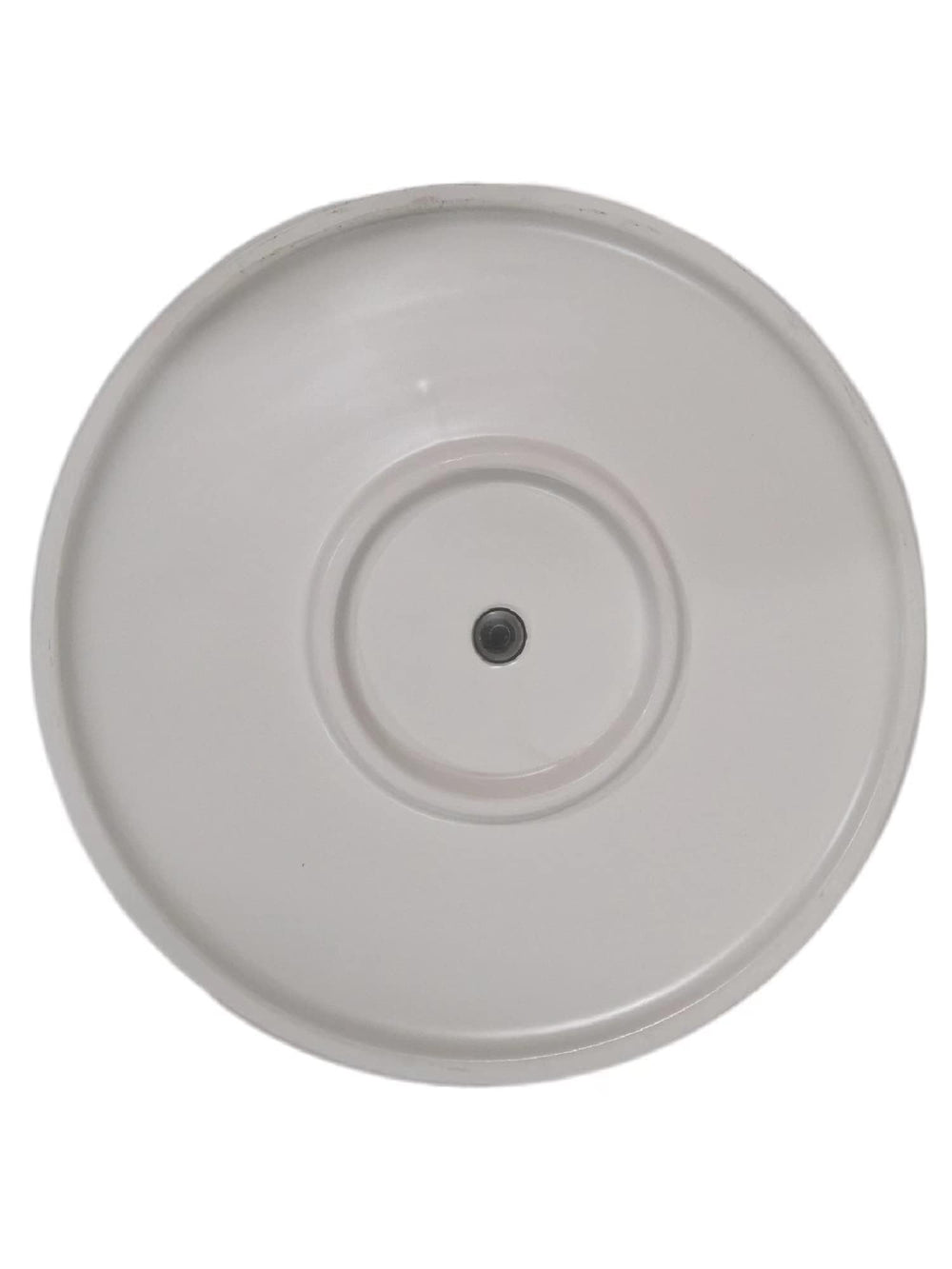Basics fluted ceramic planter pot with drainage hole