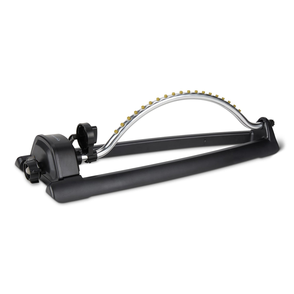 Basics Oscillating Lawn Sprinkler front view with 19 nozzles