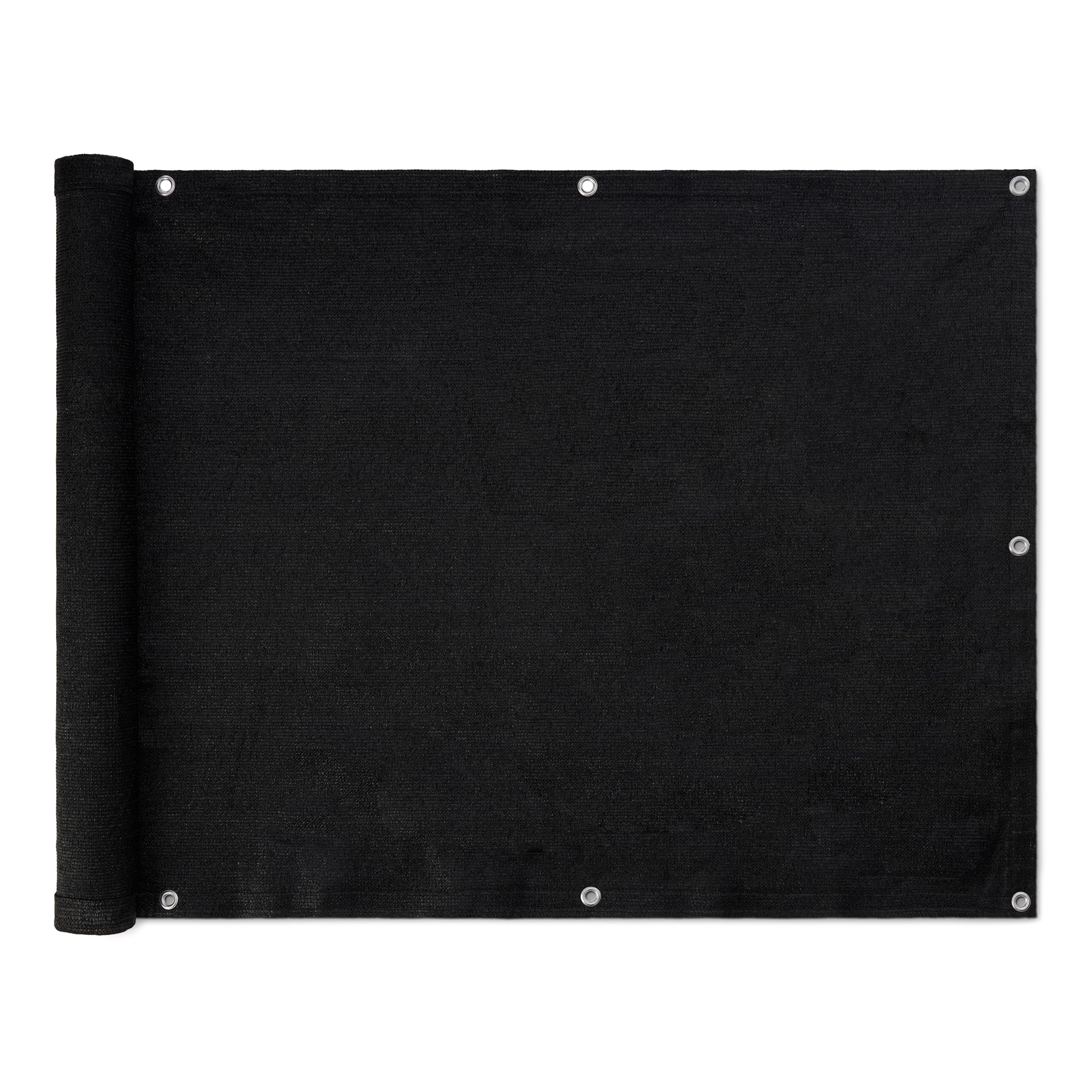 Basics Privacy Screen Fence 3 x 10 ft, Black front view