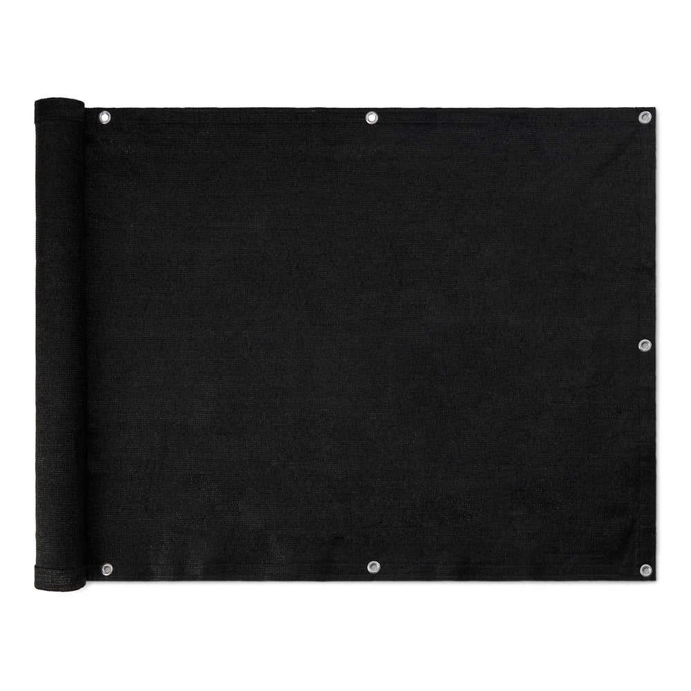 Basics Privacy Screen Fence 3 x 10 ft, Black front view