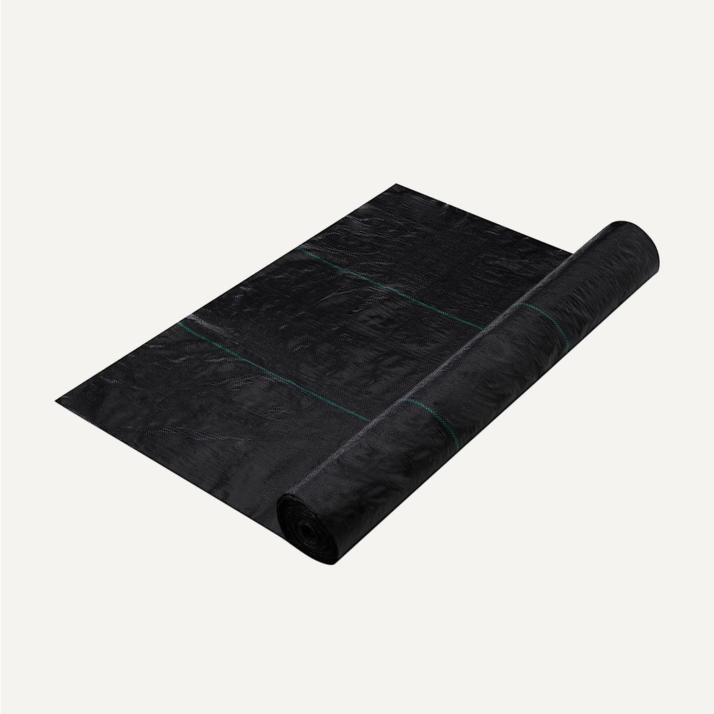 Basics Weed Barrier Landscape Fabric installed in garden