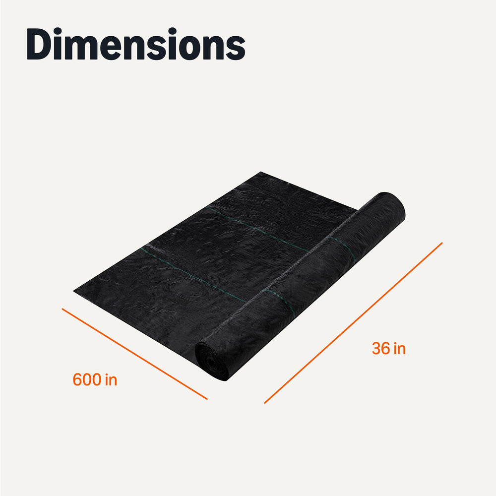 Basics Weed Barrier Landscape Fabric packaging details