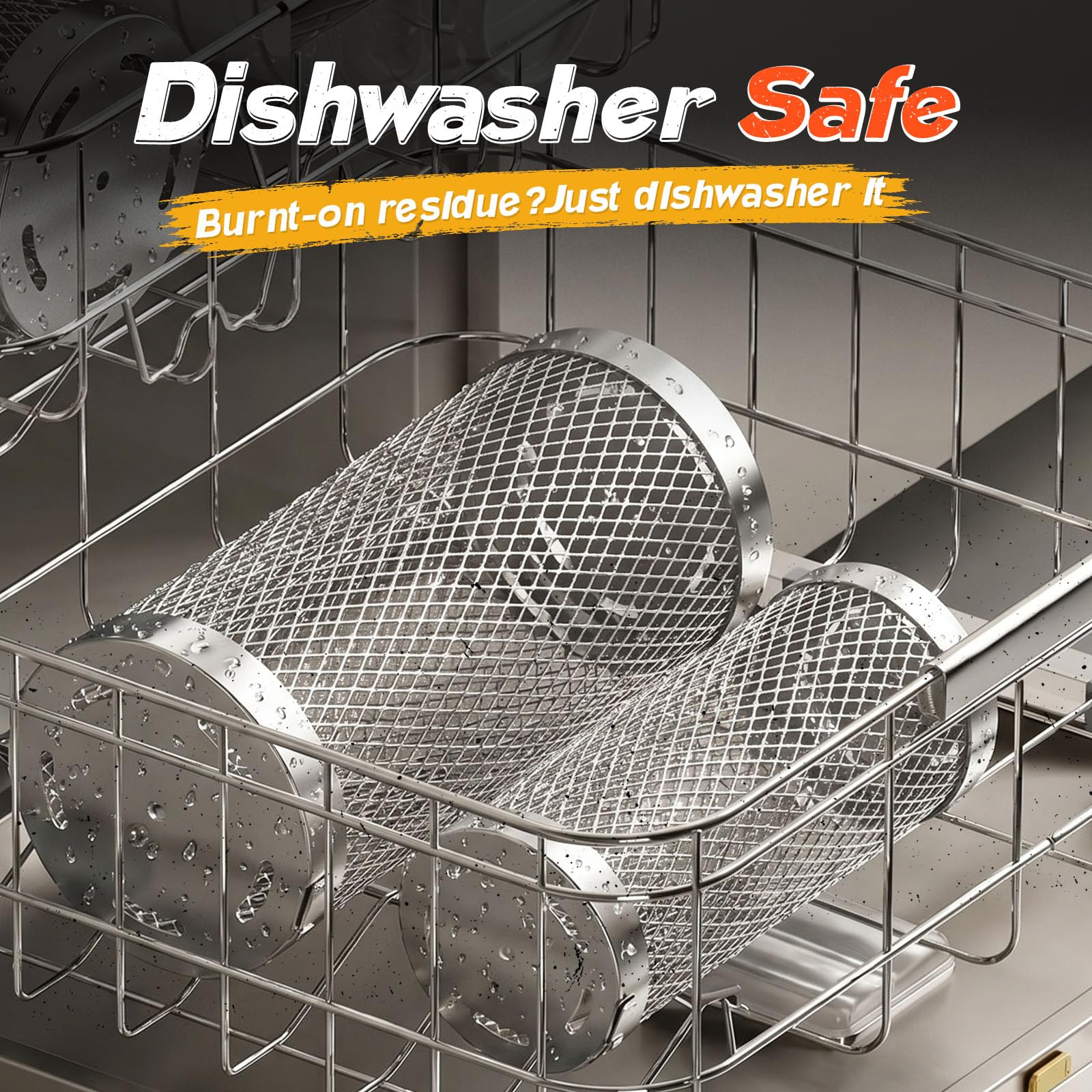 Basinel Grill Basket with packaging details visible