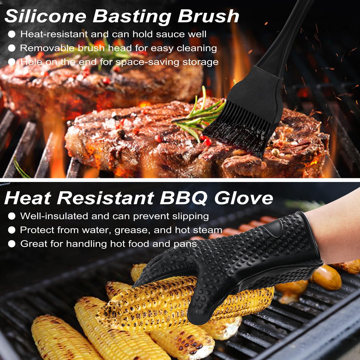 Basting brush and cleaning brush from POLIGO set