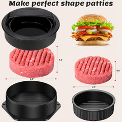 Basting cover and burger press included in Grilliance kit