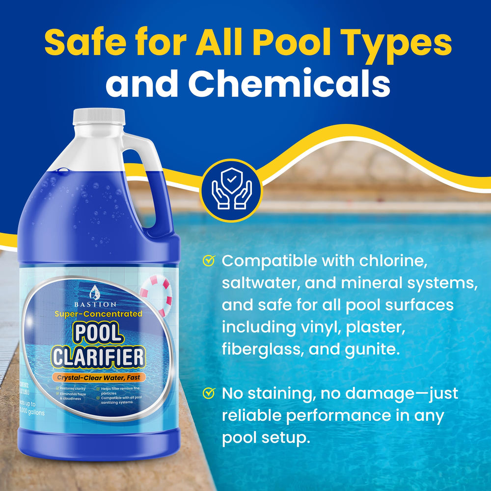 Bastion Pool Clarifier 64 oz packaging