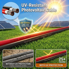 Bateria Power Solar to XT60 Extension Cable 50FT in outdoor setup