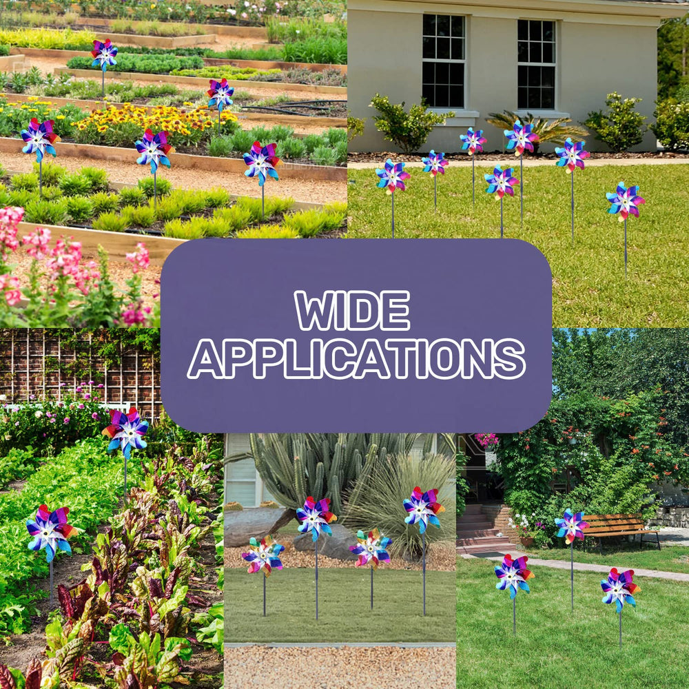 BATTIFE pinwheels in a vibrant outdoor setting