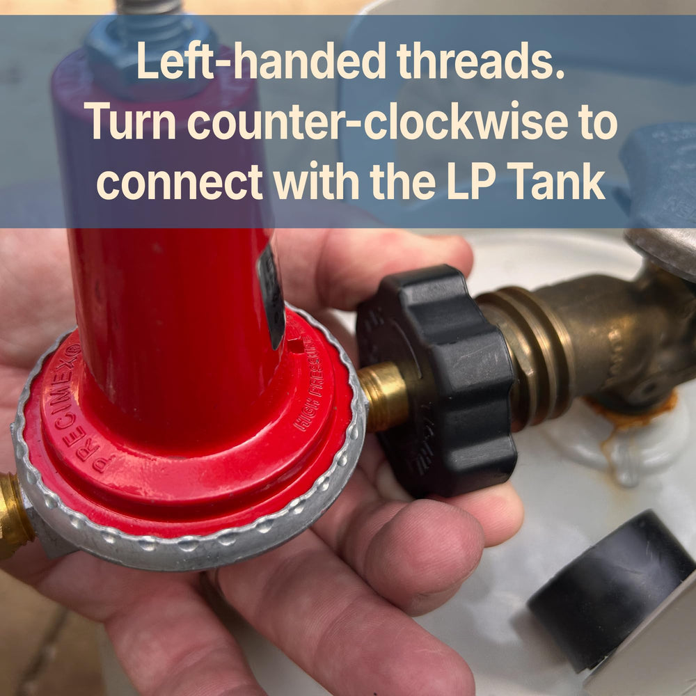 Bayou Classic regulator with handwheel for easy attachment