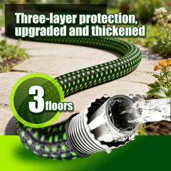 BazeSync 25FT Garden Hose with 10-function nozzle