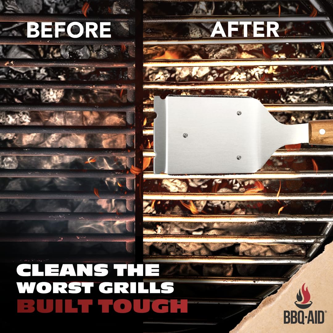 BBQ-Aid Bristle Free Grill Brush Cleaner packaging details
