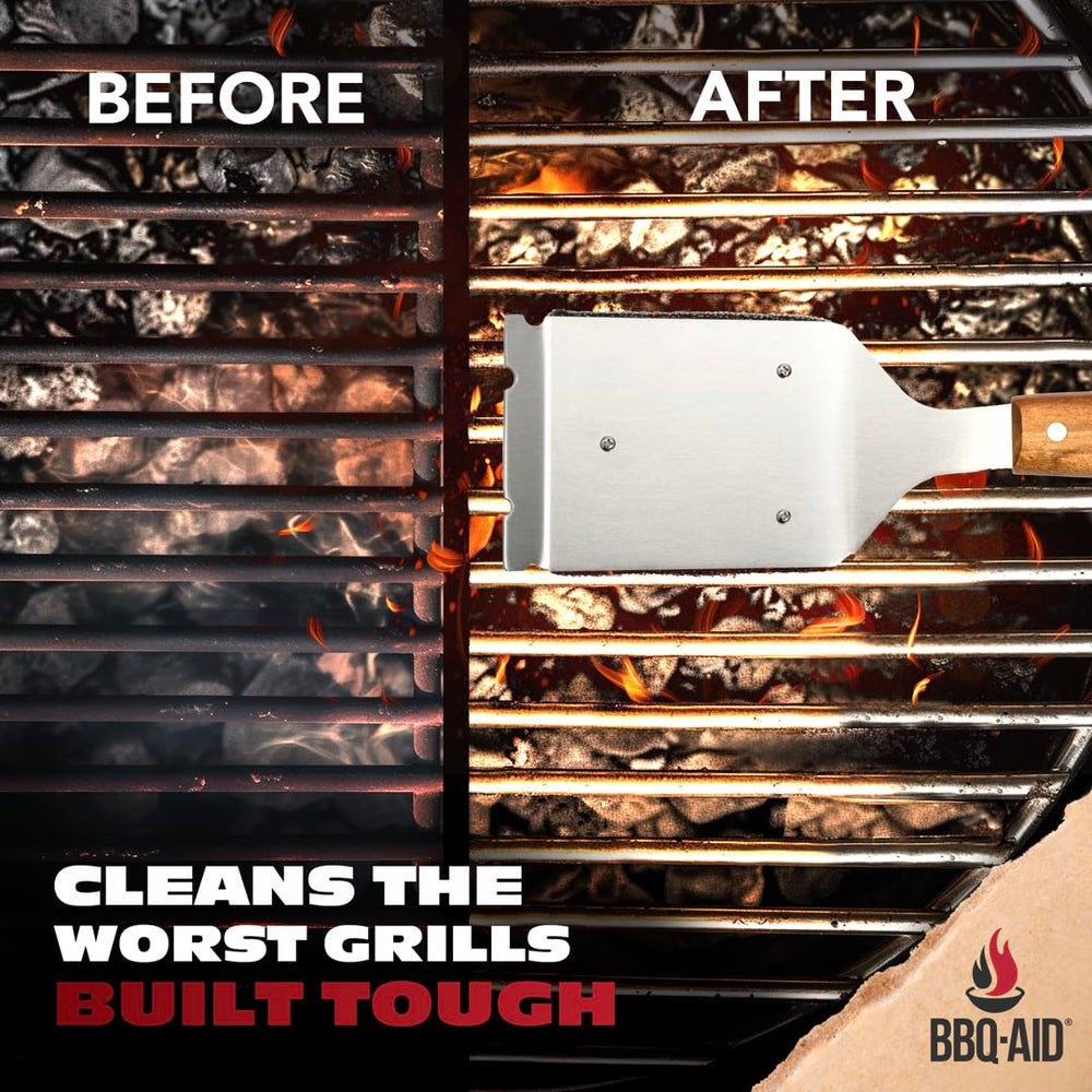 BBQ-Aid Bristle Free Grill Brush Cleaner packaging details