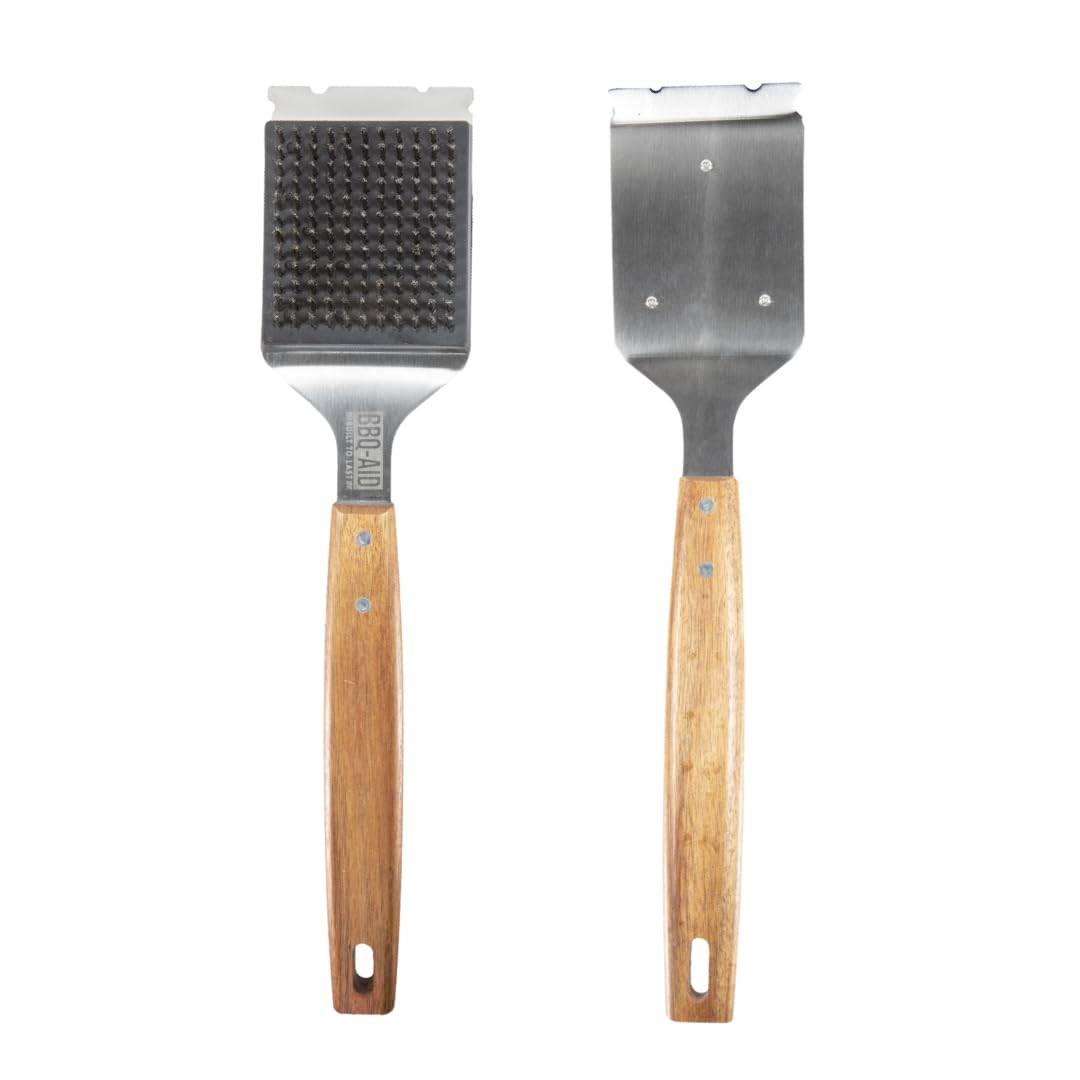 BBQ-Aid Grill Brush on a grill surface