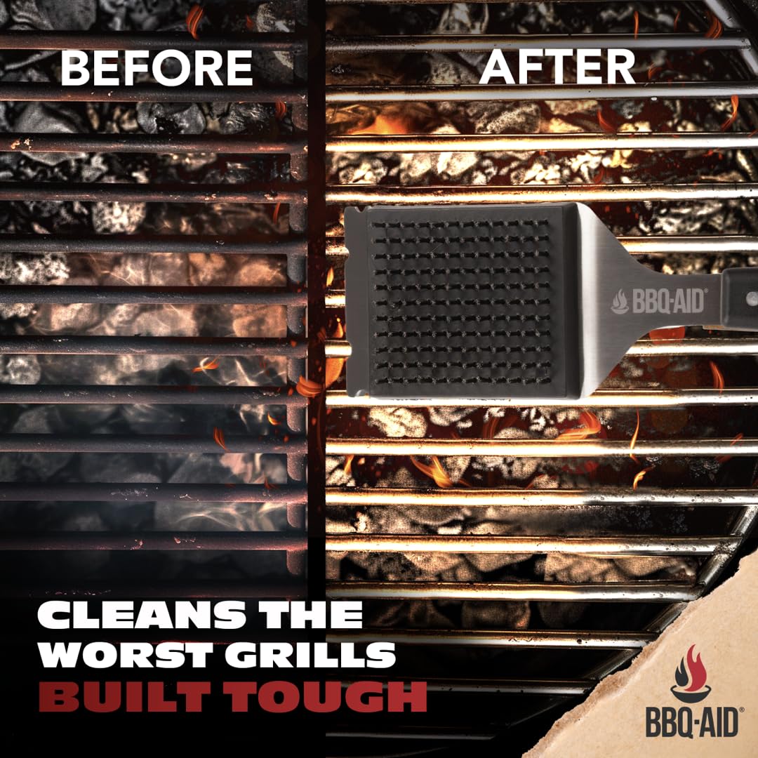 BBQ-Aid Grill Brush packaging display