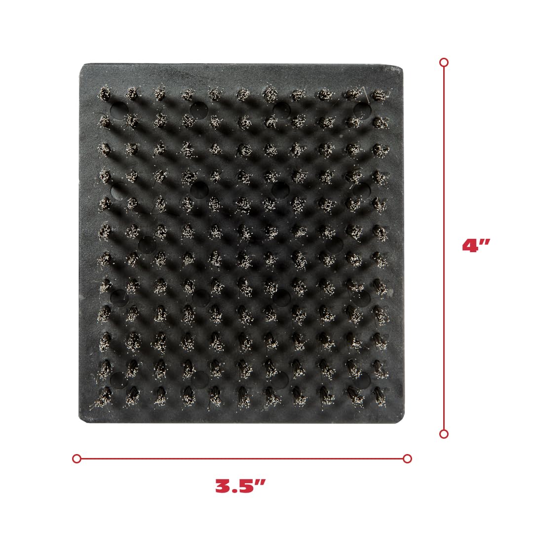 BBQ-Aid replacement heads installed on grill brush