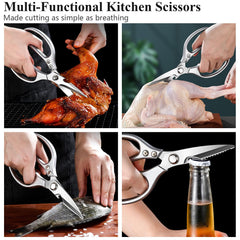 BBQ fork and long handle tongs from RINPIR grilling tools