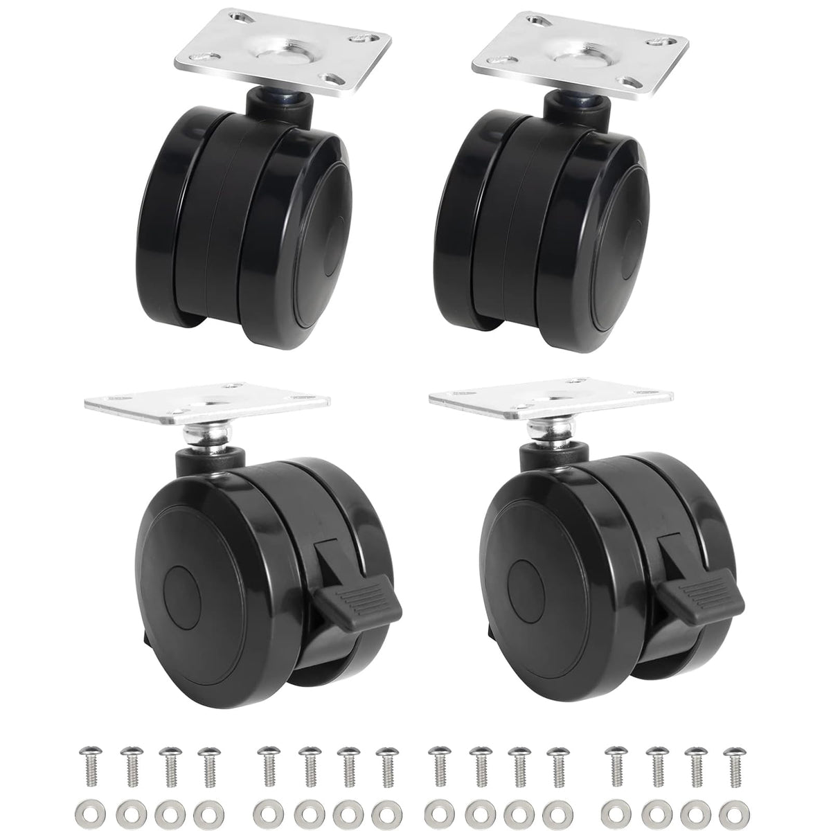 BBQ Future 4 Pack Locking Caster Set for Weber Spirit Grills