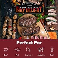 BBQ'rs Delight Hickory Wood Smoking Pellets bag