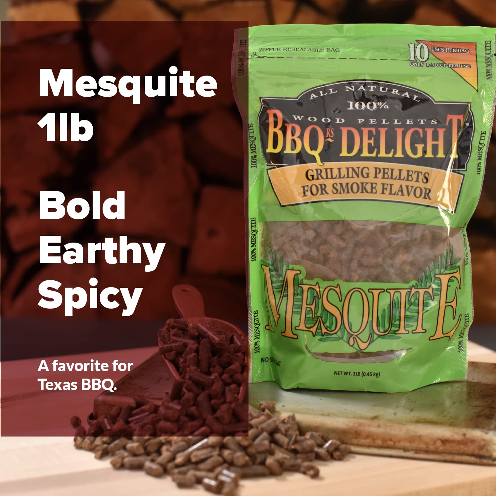 BBQ'rs Delight Wood Smoking Pellets cooking on a grill