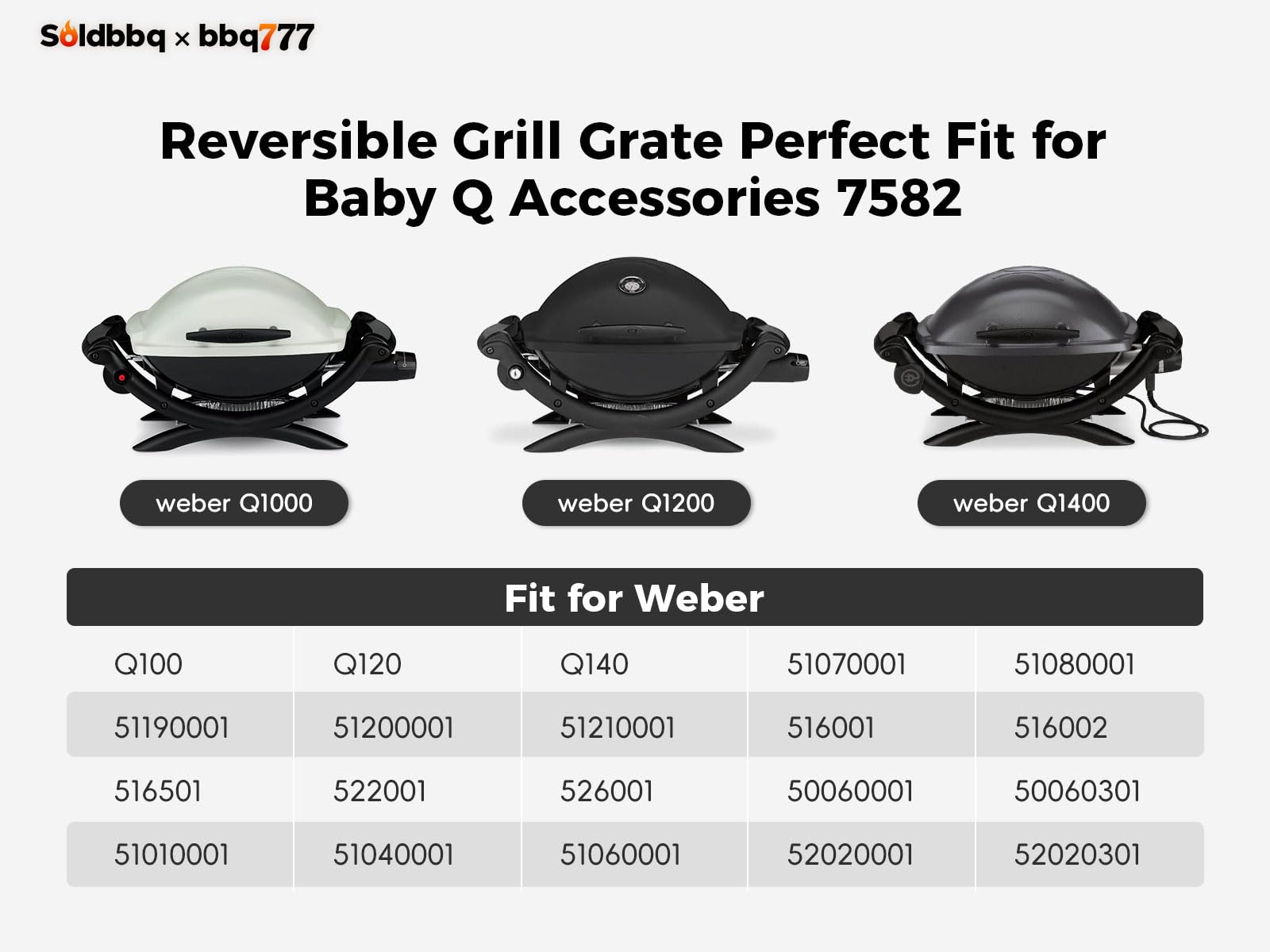 bbq777 Cast Iron Grill Griddle dimensions 17 x 12 inches