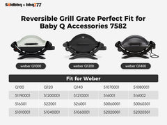bbq777 Cast Iron Grill Griddle dimensions 17 x 12 inches