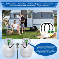 BBQHKCX RV Propane Hose with QCC1 connection detail