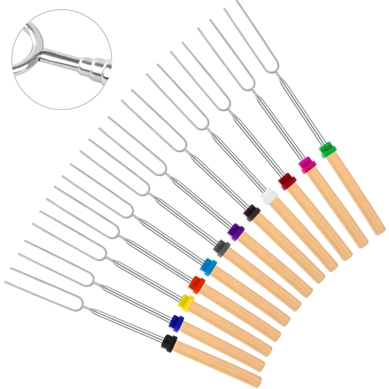 BBQStyle 24-pack marshmallow roasting sticks front view