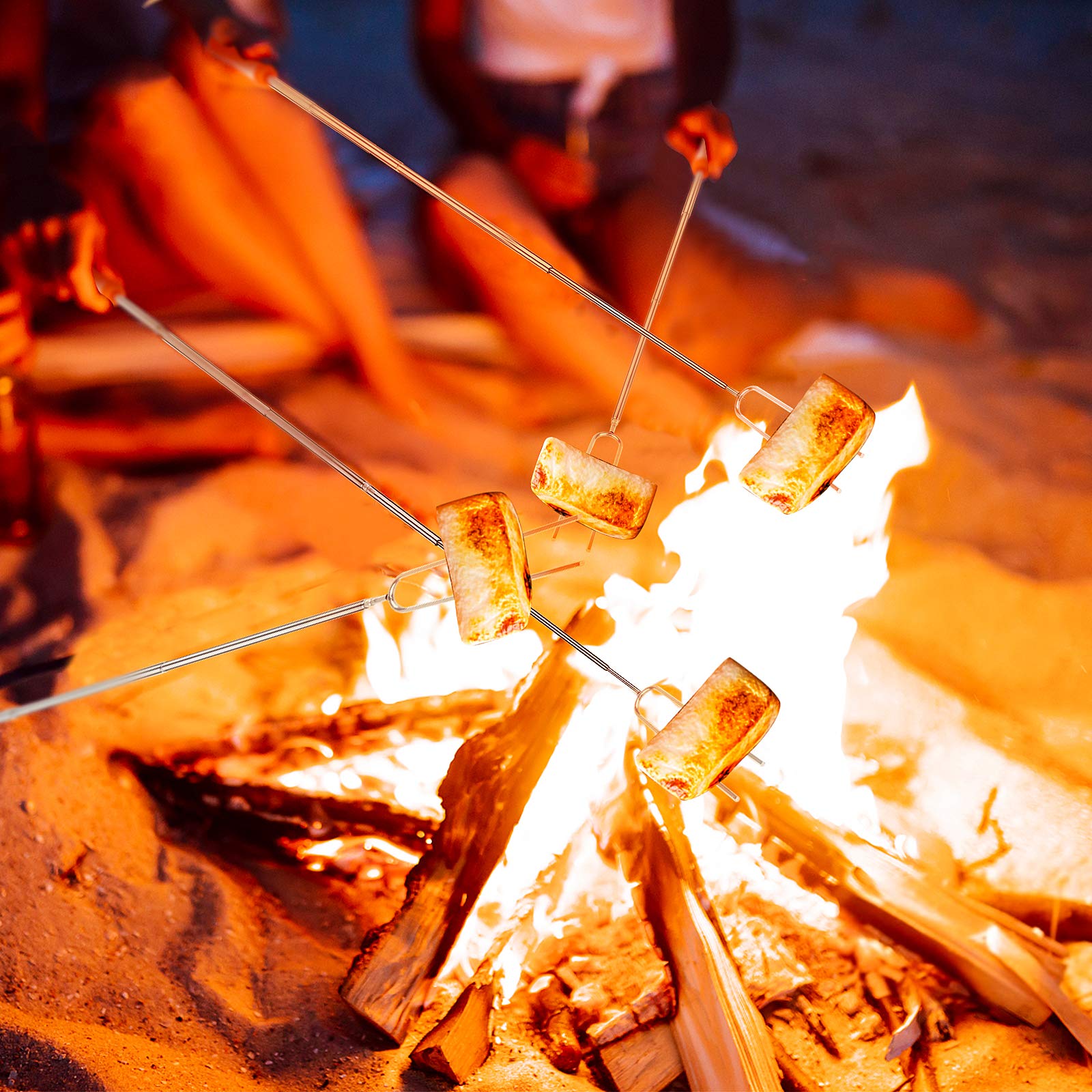 BBQStyle Marshmallow Roasting Stick extended to 32 inches