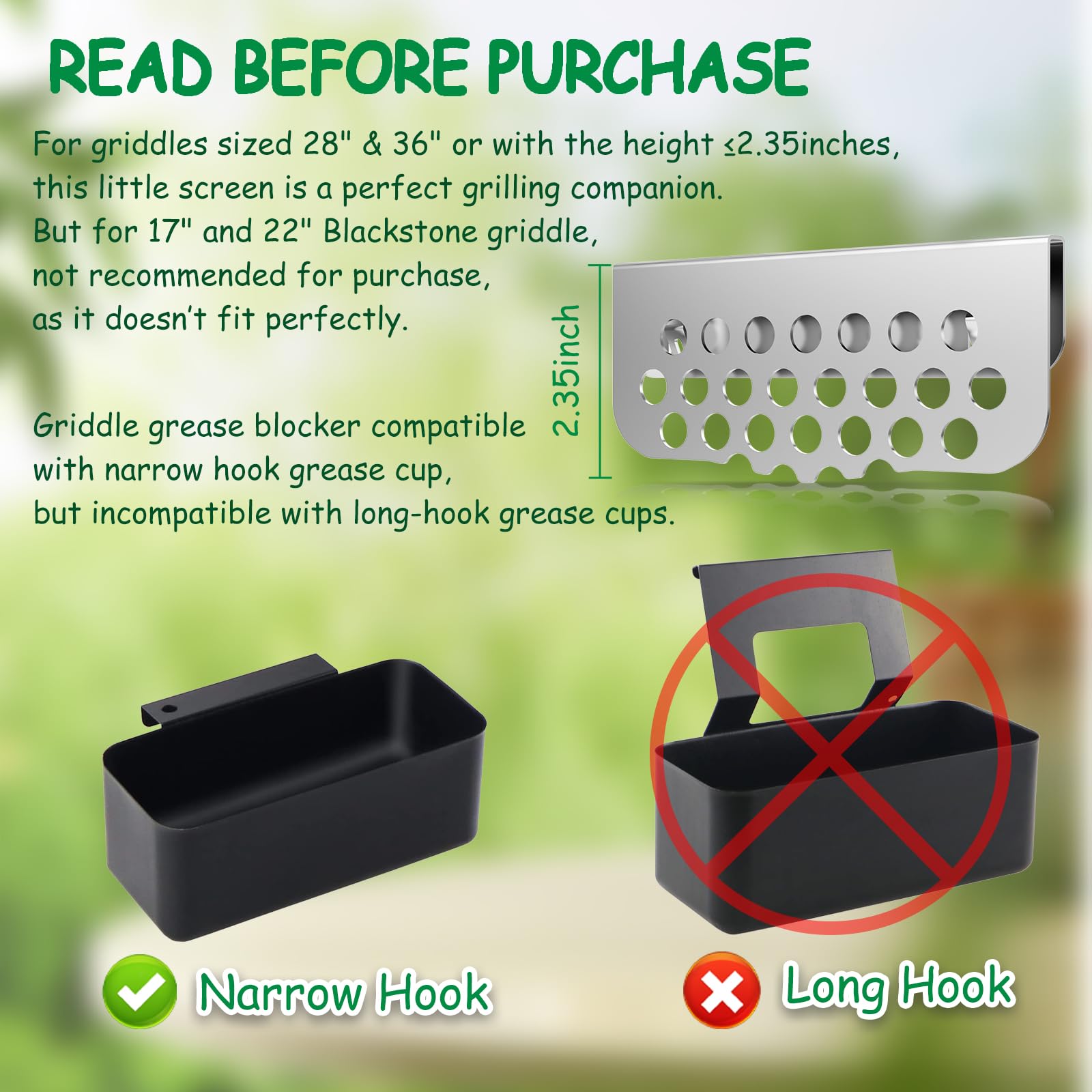 BBQTIDER Grease Gate Blocker installation on Blackstone griddle