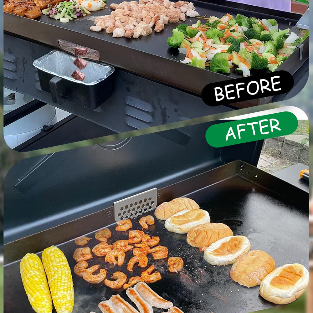 BBQTIDER Grilling Grease Gate Blocker pack contents