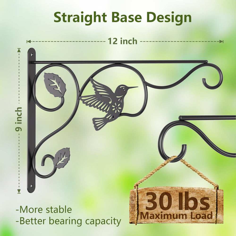 BBTFAA black plant hook showing 3D bird design