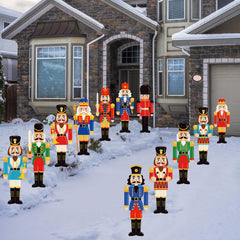 BBTO Christmas Nutcracker Yard Sign, multicolour design, front view