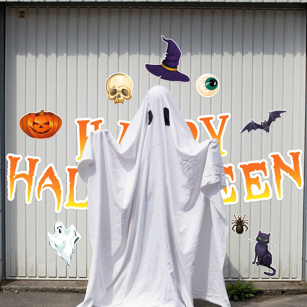 BBTO Halloween garage door magnets with a spooky theme
