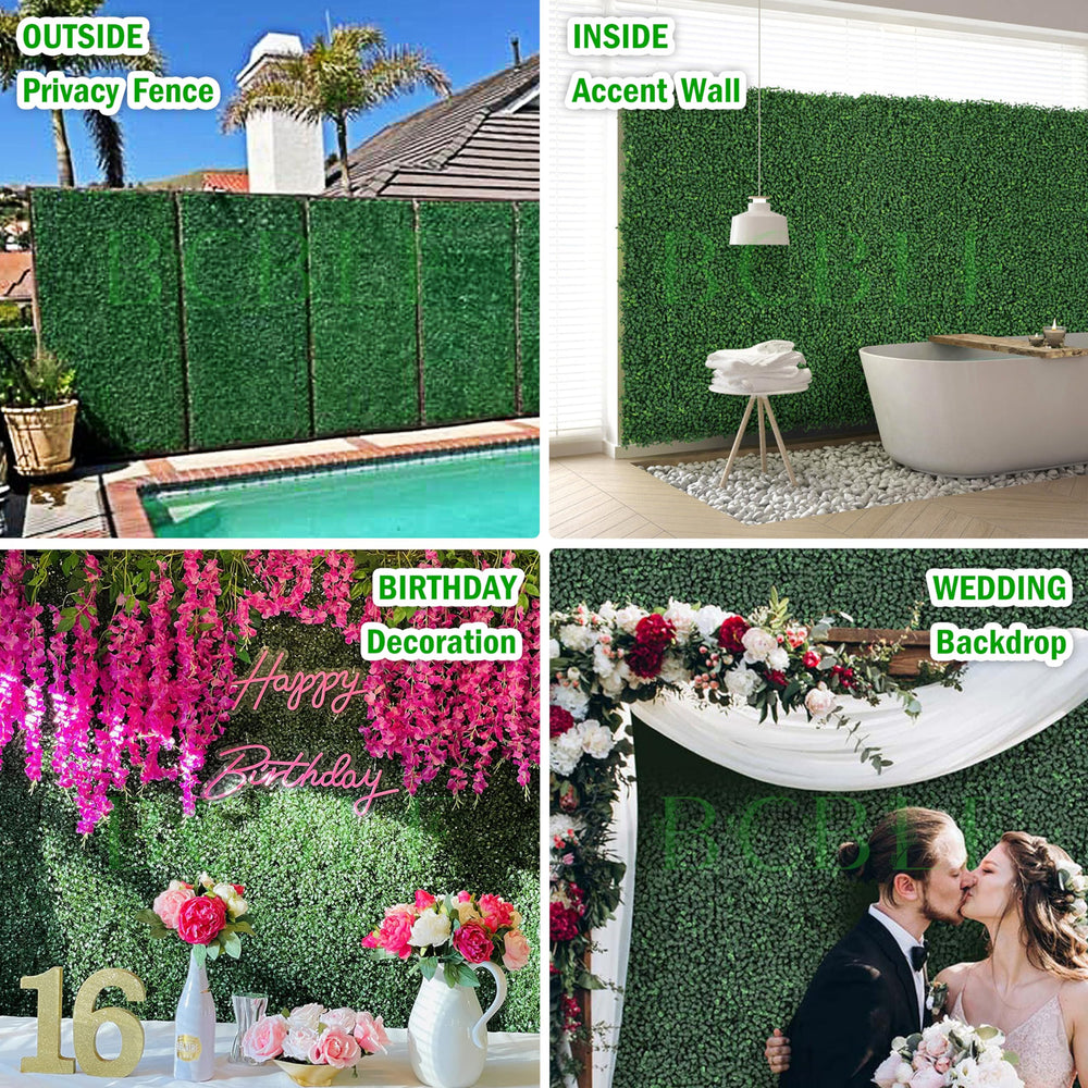 BCBLF Greenery Wall Panel with supplementary greenery included