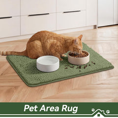 Bcoimo Cat Door Mat non-slip backing close-up