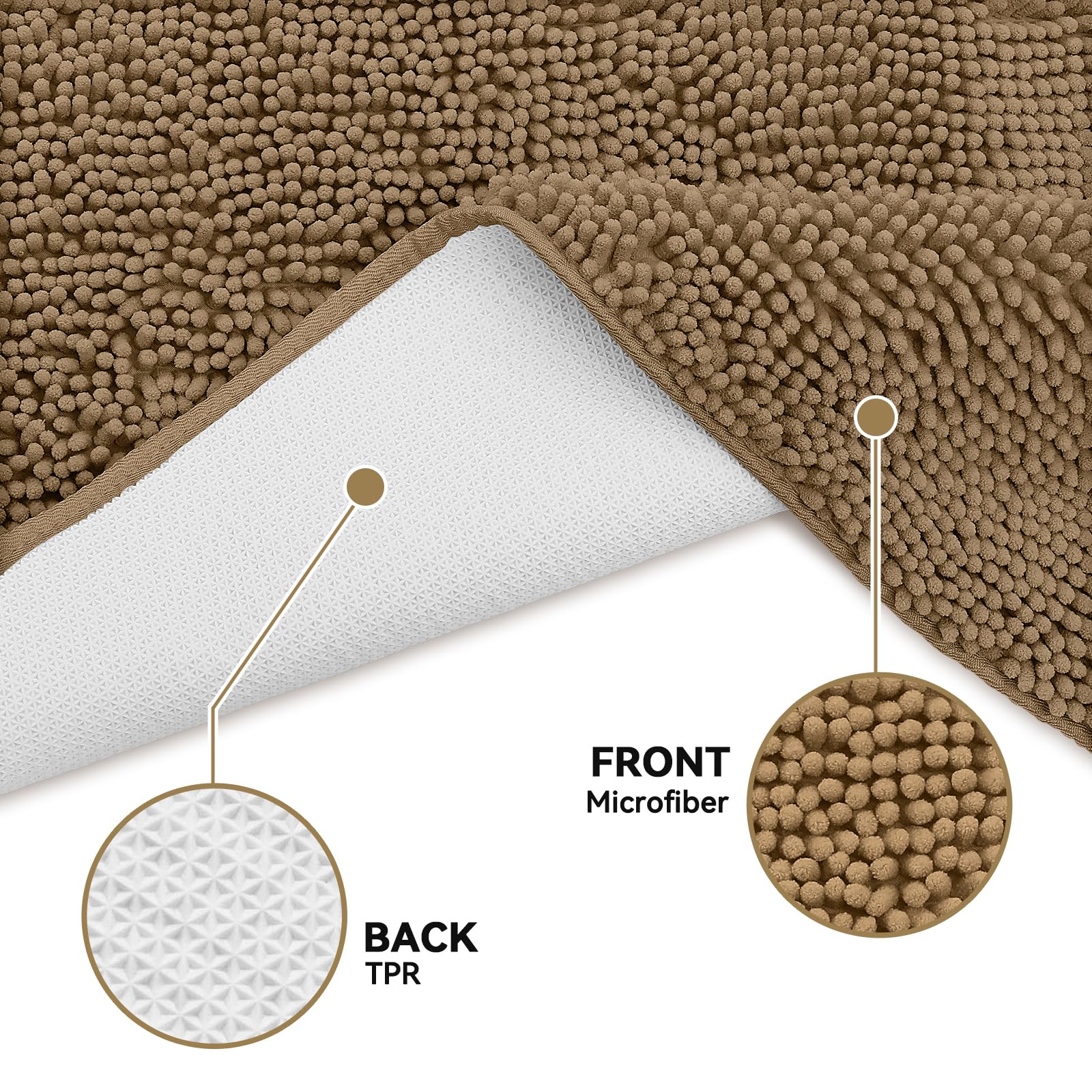 Bcoimo cat mat showing soft chenille texture