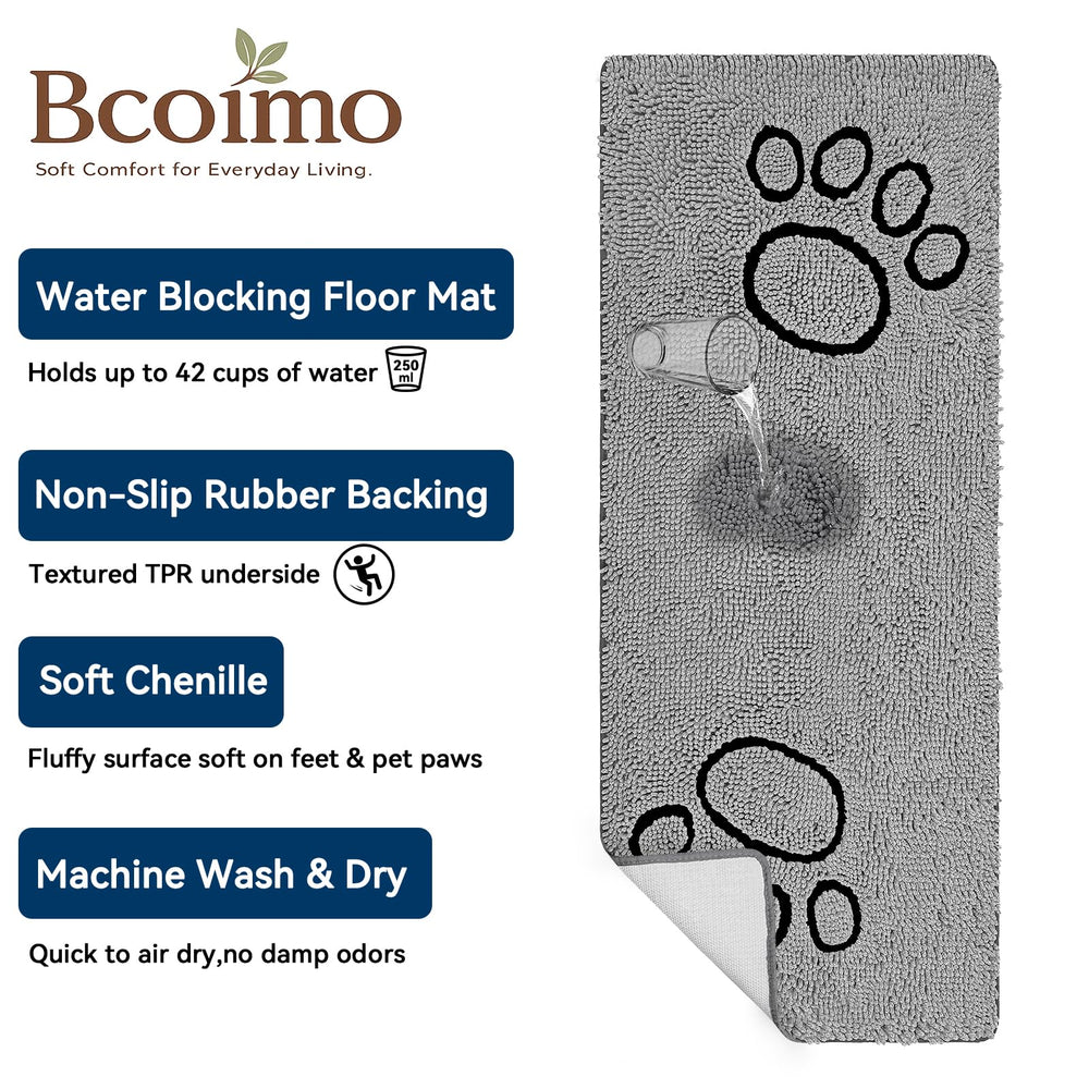 Bcoimo Dog Door Mat in Use by Front Door