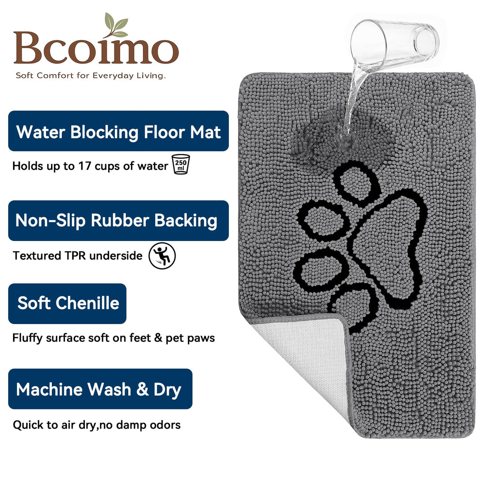 Bcoimo Dog Door Mat machine washing process
