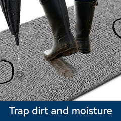 Bcoimo Dog Door Mat Non-Slip Backing Detail
