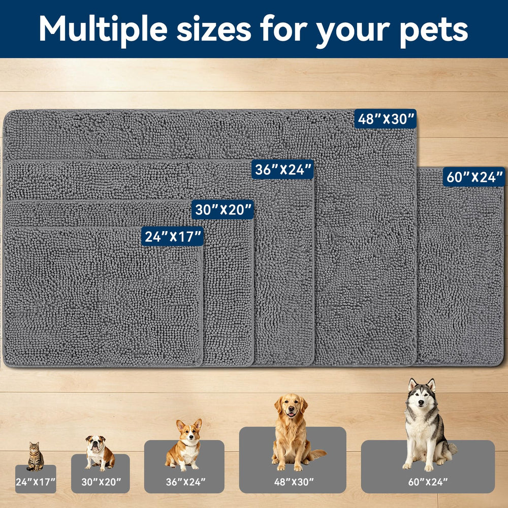 Bcoimo Dog Door Mat showing non-slip backing