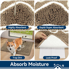 Bcoimo Dog Mat in a kitchen setting
