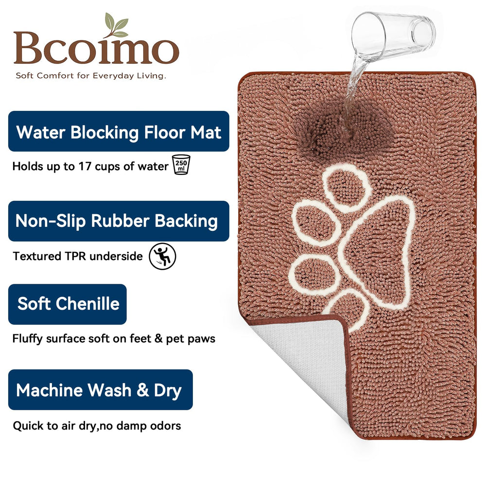 Bcoimo Dog Mat in a laundry room setting