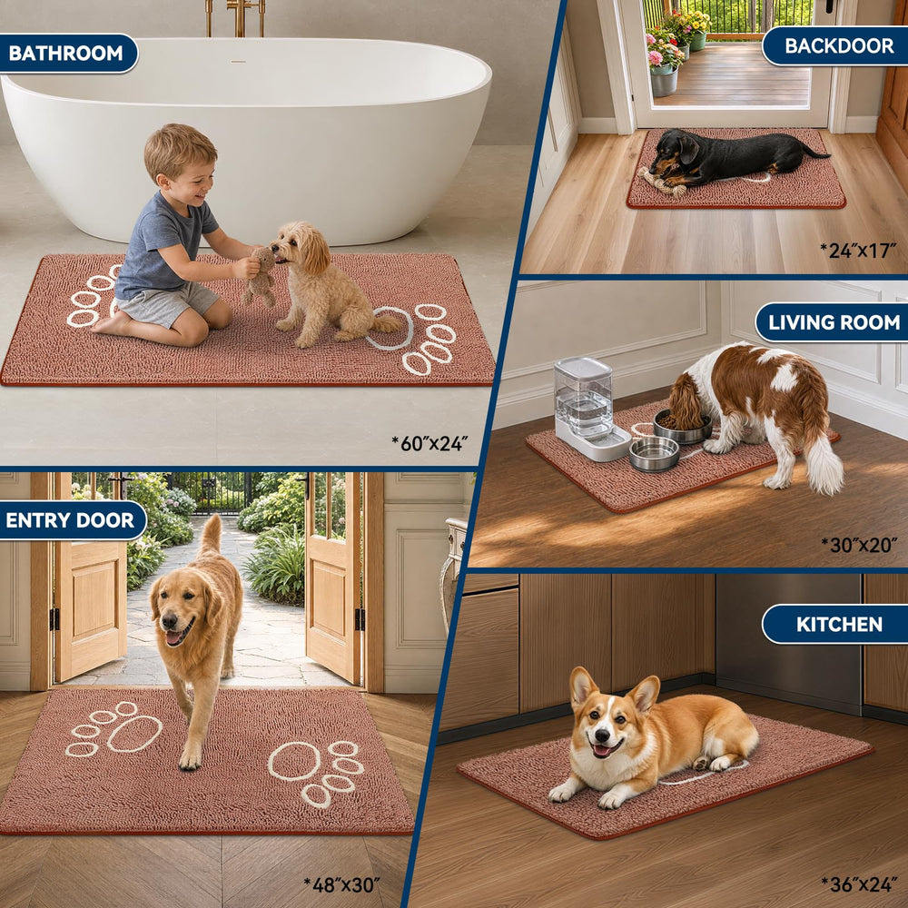 Bcoimo Dog Mat showing non-slip backing detail