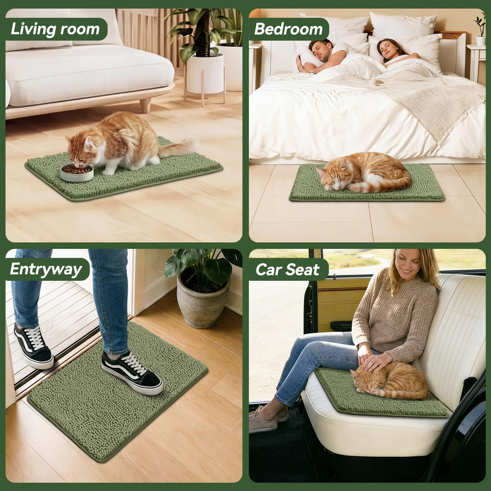 Bcoimo Super Absorbent Cat Door Mat package view