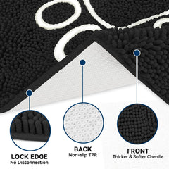 Bcoimo Super Absorbent Dog Door Mat on entryway, capturing dirt and moisture